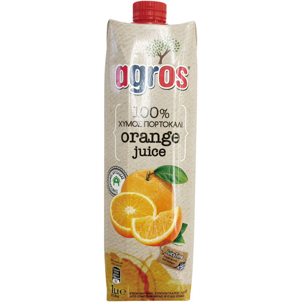 【新商品】天長食品）ａｇｒｏｓオレンジジュース　１Ｌ