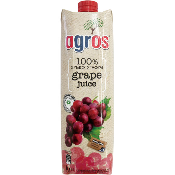 【新商品】天長食品）ａｇｒｏｓグレープジュース　１Ｌ