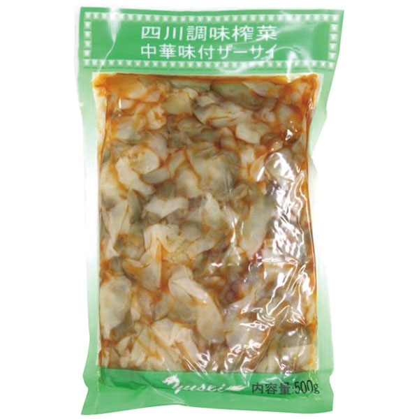 友盛貿易）中華味付ザーサイ（調味搾菜片）　500g