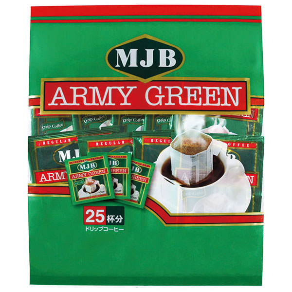 MJB）アーミーグリーンドリップコーヒー　25パック入