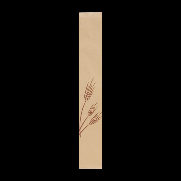 ４５２２　フランスパン紙袋　麦の穂（茶）　＃７０　大　５０枚入
