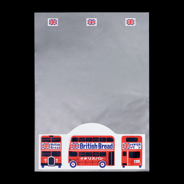 ４０７０　レトロ調菓子パン袋　イギリスバス　１００枚入