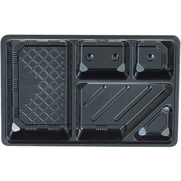 ＴＳＲ－ＢＯＸ９０－６０－２　夢彩ごぜんボックス　中仕切　黒　５０枚入　（別売　本体あり）