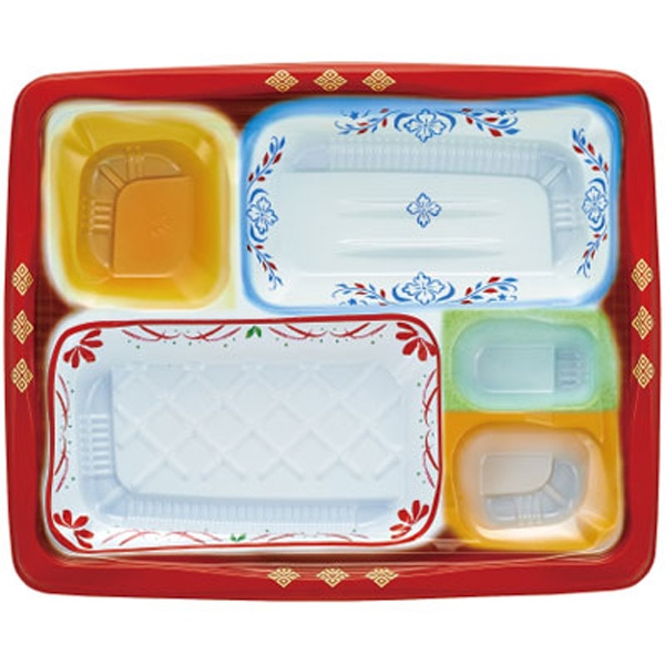 ＴＳＲ－２４－２０－２　夢彩ごぜん　本体柄／透明蓋　セット　５０セット入