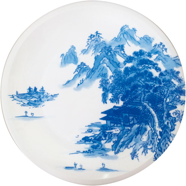丸皿　Ｄ－３５　山河　１０枚入