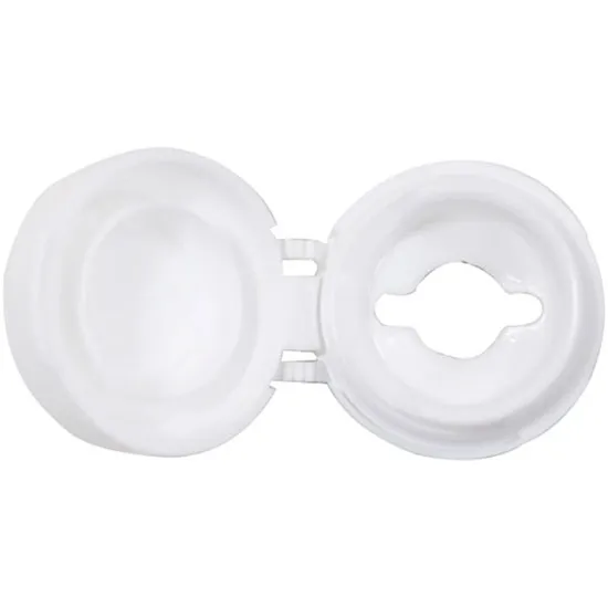 ドレッシング容器　ＲＥ－Ｍヒンジキャップ　細穴型　白　１０個入【本体・中栓　別売り】