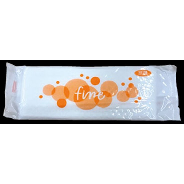 紙おしぼり　ファイン柄（シール貼品）　平型▽（Ｙ０１９３９２へ）　１００本入