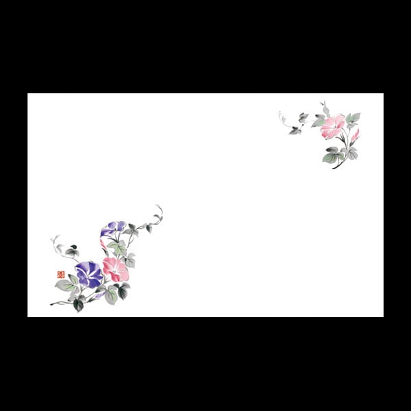 テーブルマット尺５＃１２３４　朝顔　１００枚入