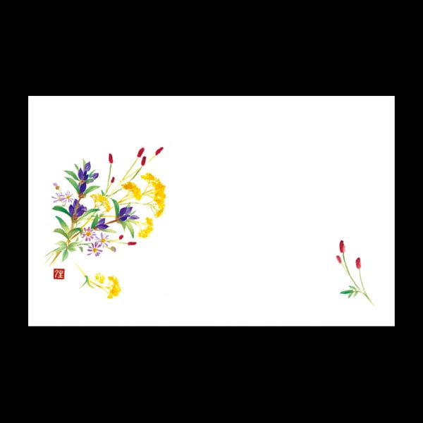 テーブルマット尺３＃２７８　秋の寄せ花　１００枚入