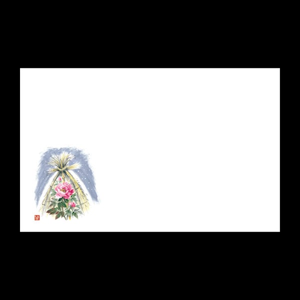 テーブルマット尺３＃２９１　寒ぼたん　１００枚入