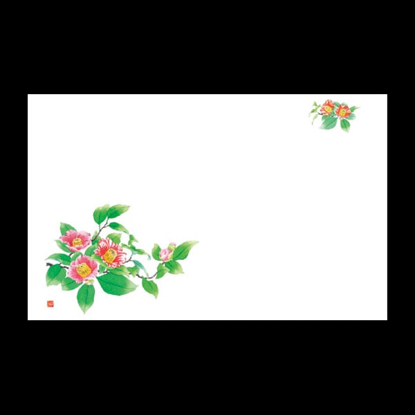 テーブルマット尺３＃４０６　つばき　１００枚入