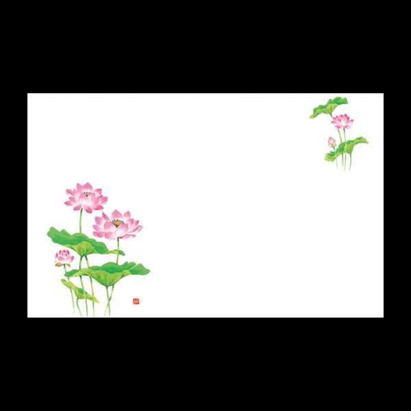 テーブルマット尺３＃４１１　ハス　１００枚入