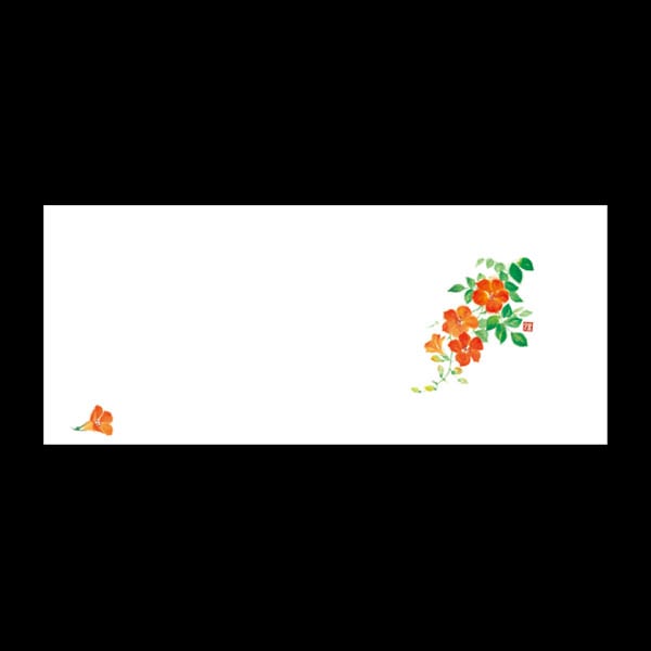 テーブルマットおてもと＃３２９５　のうぜんかずら　１００枚入