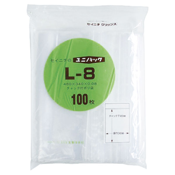 ユニパック　Ｌ－８　１００枚入