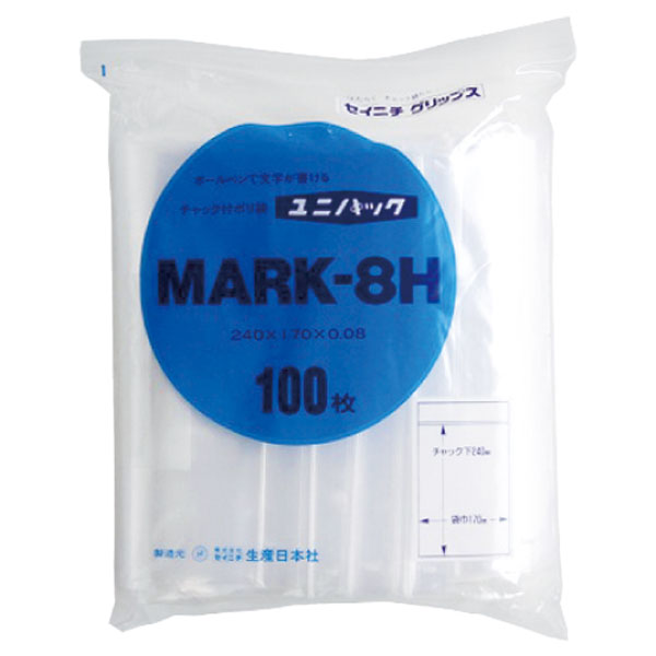 ユニパック　ＭＡＲＫ－８Ｈ　１００枚入