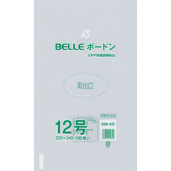２０＃　ＢＥＬＬＥボードン１２号　４穴　１００枚入