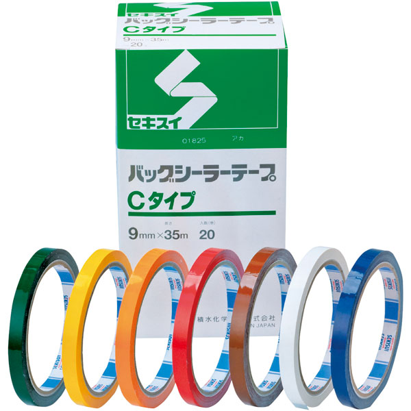 バッグシーラーテープ　Ｃタイプ　９Ｘ３５　白