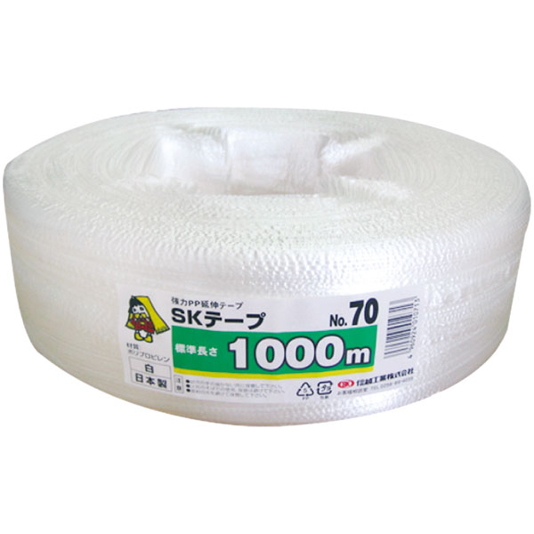 ＳＫテープ　白　＃７０　１０００ｍ
