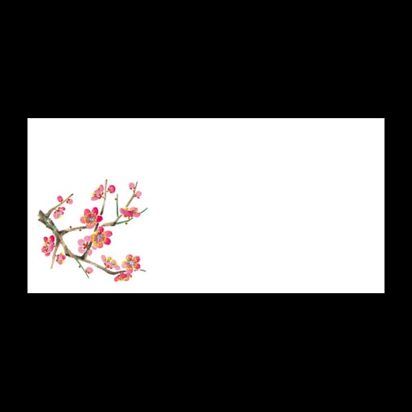 箸置きマット＃４２８６　紅梅　１００枚入