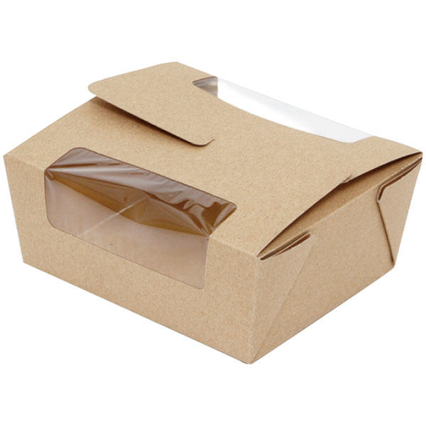 窓付フードＢＯＸ　Ｌ　クラフト【エ】　２０枚入