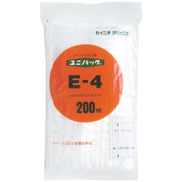 新ユニパック　Ｅ－４　１００枚入