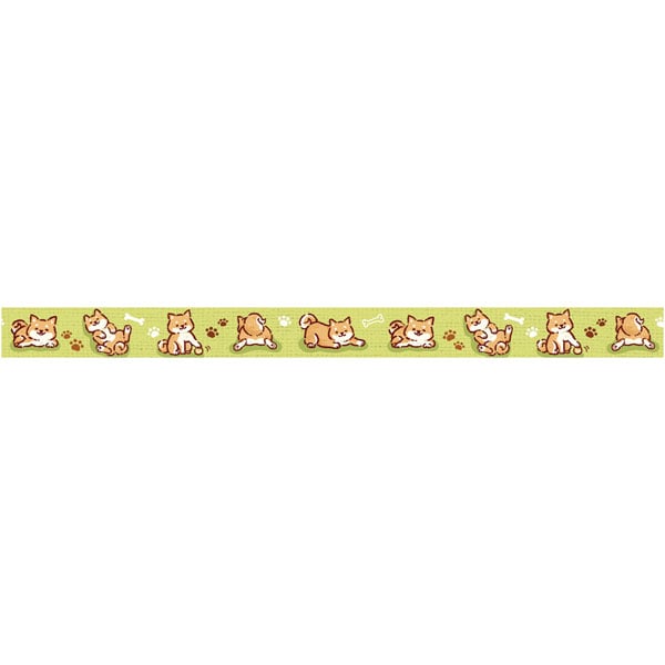 マスキングテープ　ＵＲ－０２００　しば犬　１５ｍｍＸ７ｍ巻