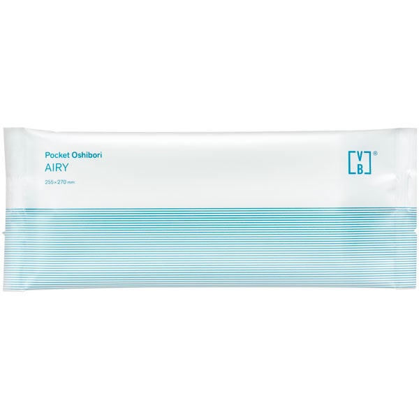 ＶＢコスメ　ポケットおしぼり　ＡＩＲＹ　ＢＬＵＥ　１００本入