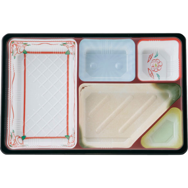 ＴＳＲ－９０－６０－２　夢彩ごぜん　本体　柄付　５０枚入　（別売　蓋あり）