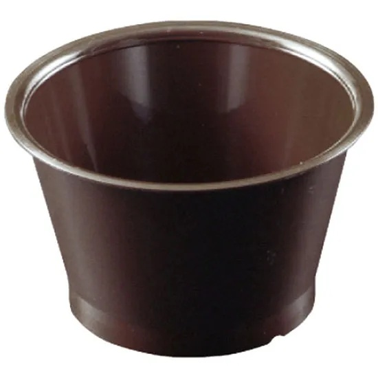 デザートカップ（バイオＰＰ）　ＲＰ８８－１７０　茶色　５０枚入【蓋　別売り】