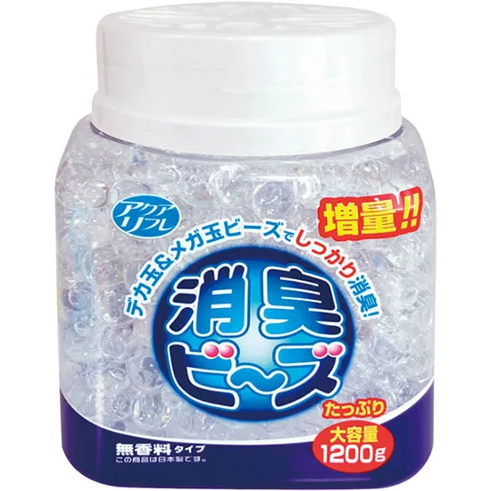 消臭剤　アクアリフレ　消臭ビーズ　本体　１２００ｇ　無香料　１個入