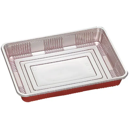 弁当容器　ＬＣ－１０シルバー／透明蓋セット　１００枚入