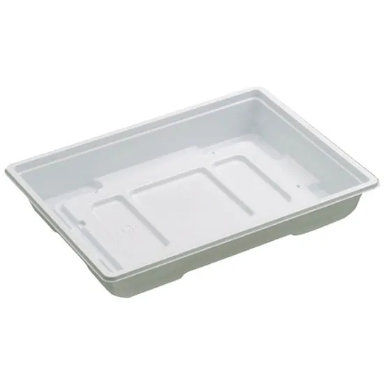 弁当容器　饗膳　１０Ｂ　本体　白　５０枚入【中皿・蓋　別売り】
