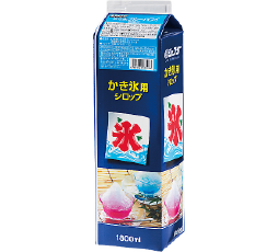 かき氷シロップのブルーハワイ