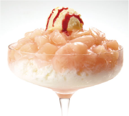 かき氷トッピングにおすすめ桃のソース