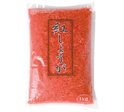ジェフダ)紅しょうが(千切り) 1.6kg(固形量1kg)