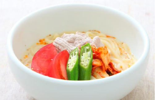 冷やし豆乳うどん