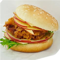 ミンチカツフルーツバーガー