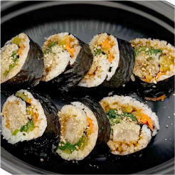 とんかつ韓国風キンパ