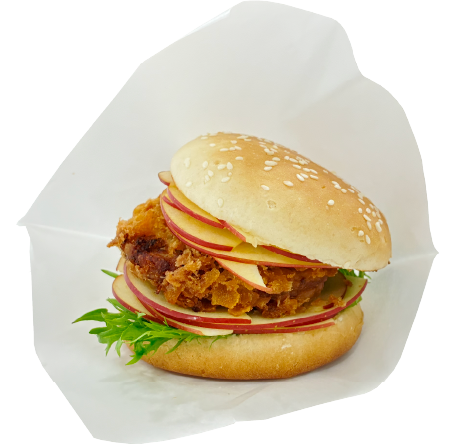 ミンチカツフルーツバーガー