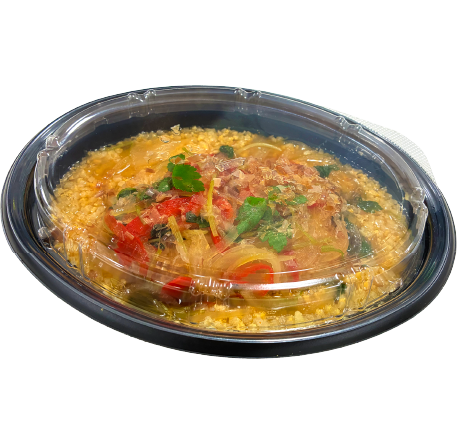カリフラワー米を使ったヘルシーあんかけロースかつ
