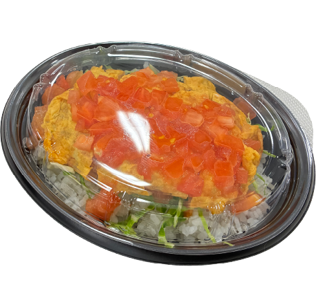 ロースカツ卵巻き~トマトソース~