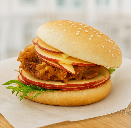 ミンチカツフルーツバーガー